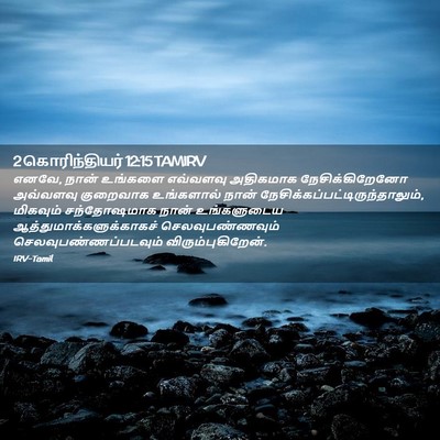 Picture 02 - 2 கொரிந்தியர் 12:15 TAMIRV - எனவே, நான் உங்களை - Bible Verse Picture