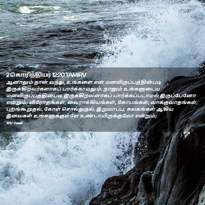 Picture 02 - 2 கொரிந்தியர் 12:20 TAMIRV - ஆனாலும் நான் - Bible Verse Picture