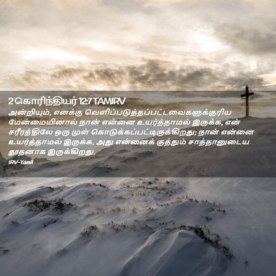 Picture 02 - 2 கொரிந்தியர் 12:7 TAMIRV - அன்றியும், எனக்கு - Bible Verse Picture