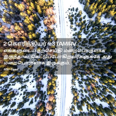 Picture 02 - 2 கொரிந்தியர் 4:3 TAMIRV - எங்களுடைய - Bible Verse Picture