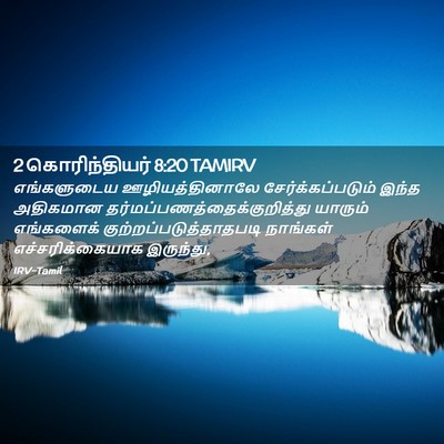 Picture 02 - 2 கொரிந்தியர் 8:20 TAMIRV - எங்களுடைய - Bible Verse Picture