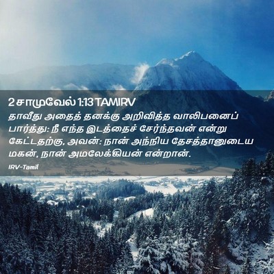 Picture 02 - 2 சாமுவேல் 1:13 TAMIRV - தாவீது அதைத் - Bible Verse Picture