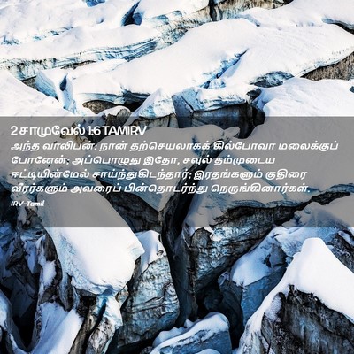 Picture 02 - 2 சாமுவேல் 1:6 TAMIRV - அந்த வாலிபன்: நான் - Bible Verse Picture