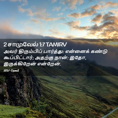 Picture 02 - 2 சாமுவேல் 1:7 TAMIRV - அவர் திரும்பிப் - Bible Verse Picture