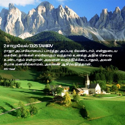 Picture 02 - 2 சாமுவேல் 13:25 TAMIRV - ராஜா அப்சலோமைப் - Bible Verse Picture
