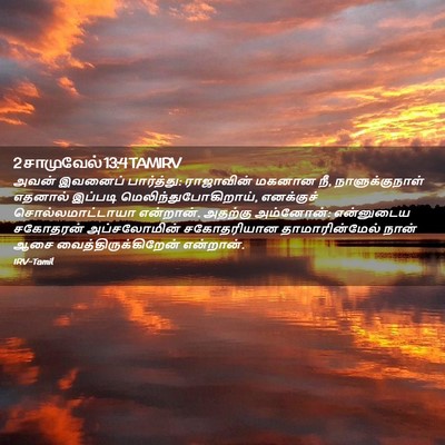 Picture 02 - 2 சாமுவேல் 13:4 TAMIRV - அவன் இவனைப் - Bible Verse Picture