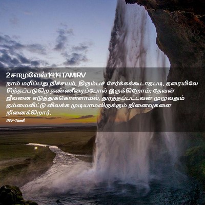Picture 02 - 2 சாமுவேல் 14:14 TAMIRV - நாம் மரிப்பது - Bible Verse Picture