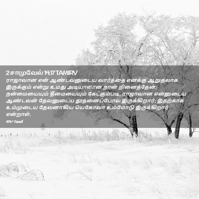 Picture 02 - 2 சாமுவேல் 14:17 TAMIRV - ராஜாவான என் - Bible Verse Picture