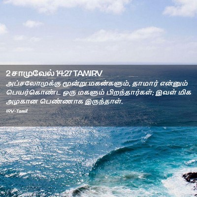 Picture 02 - 2 சாமுவேல் 14:27 TAMIRV - அப்சலோமுக்கு - Bible Verse Picture
