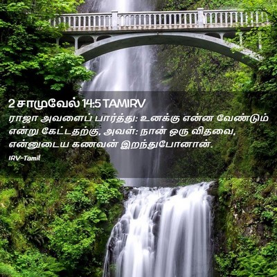 Picture 02 - 2 சாமுவேல் 14:5 TAMIRV - ராஜா அவளைப் - Bible Verse Picture