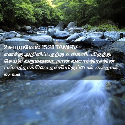 Picture 02 - 2 சாமுவேல் 15:28 TAMIRV - எனக்கு - Bible Verse Picture