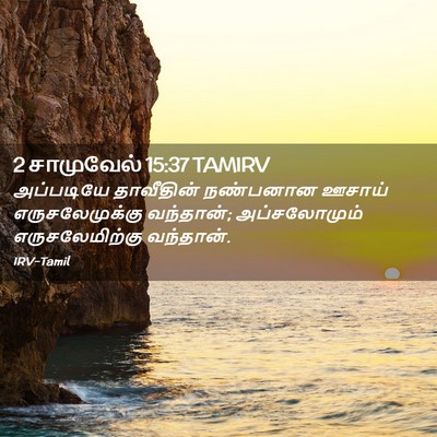 Picture 02 - 2 சாமுவேல் 15:37 TAMIRV - அப்படியே தாவீதின் - Bible Verse Picture