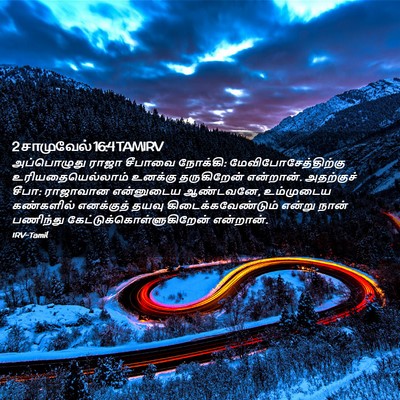 Picture 02 - 2 சாமுவேல் 16:4 TAMIRV - அப்பொழுது ராஜா - Bible Verse Picture