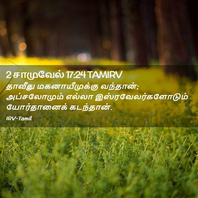 Picture 02 - 2 சாமுவேல் 17:24 TAMIRV - தாவீது - Bible Verse Picture