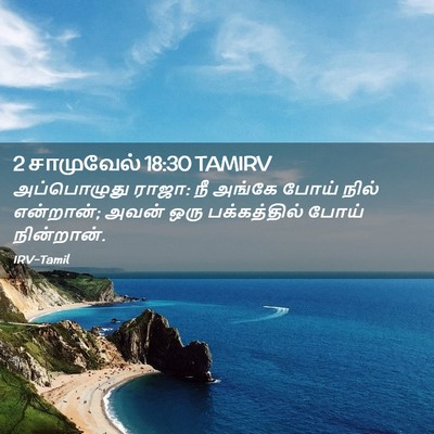 Picture 02 - 2 சாமுவேல் 18:30 TAMIRV - அப்பொழுது ராஜா: நீ - Bible Verse Picture