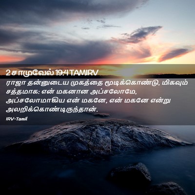 Picture 02 - 2 சாமுவேல் 19:4 TAMIRV - ராஜா தன்னுடைய - Bible Verse Picture