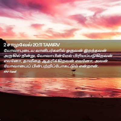 Picture 02 - 2 சாமுவேல் 20:11 TAMIRV - யோவாபுடைய - Bible Verse Picture