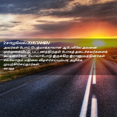 Picture 02 - 2 சாமுவேல் 20:15 TAMIRV - அவர்கள் போய் - Bible Verse Picture