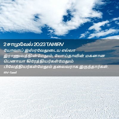 Picture 02 - 2 சாமுவேல் 20:23 TAMIRV - யோவாப் - Bible Verse Picture