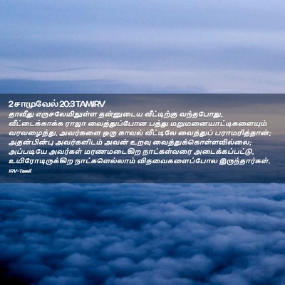 Picture 02 - 2 சாமுவேல் 20:3 TAMIRV - தாவீது - Bible Verse Picture