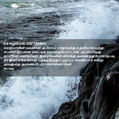 Picture 02 - 2 சாமுவேல் 21:17 TAMIRV - செருயாவின் மகனான - Bible Verse Picture