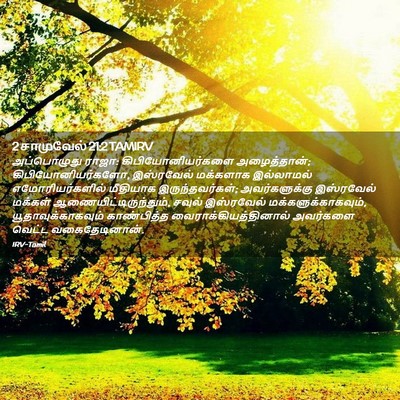 Picture 02 - 2 சாமுவேல் 21:2 TAMIRV - அப்பொழுது ராஜா: - Bible Verse Picture
