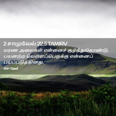 Picture 02 - 2 சாமுவேல் 22:5 TAMIRV - மரண அலைகள் - Bible Verse Picture