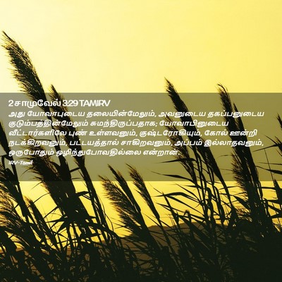 Picture 02 - 2 சாமுவேல் 3:29 TAMIRV - அது யோவாபுடைய - Bible Verse Picture
