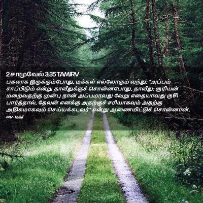 Picture 02 - 2 சாமுவேல் 3:35 TAMIRV - பகலாக - Bible Verse Picture