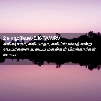 Picture 02 - 2 சாமுவேல் 5:16 TAMIRV - எலிஷாமா, எலியாதா, - Bible Verse Picture
