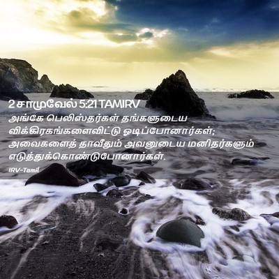 Picture 02 - 2 சாமுவேல் 5:21 TAMIRV - அங்கே - Bible Verse Picture