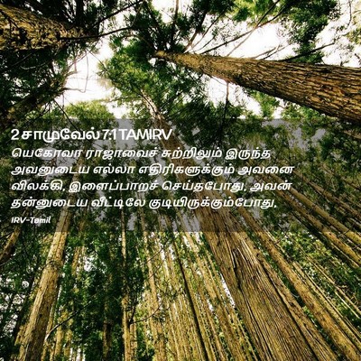 Picture 02 - 2 சாமுவேல் 7:1 TAMIRV - யெகோவா ராஜாவைச் - Bible Verse Picture