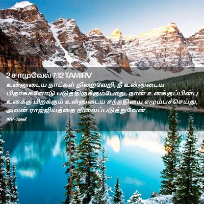 Picture 02 - 2 சாமுவேல் 7:12 TAMIRV - உன்னுடைய நாட்கள் - Bible Verse Picture
