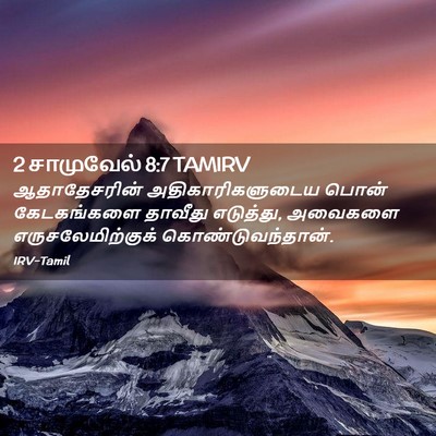 Picture 02 - 2 சாமுவேல் 8:7 TAMIRV - ஆதாதேசரின் - Bible Verse Picture
