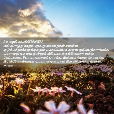 Picture 02 - 2 சாமுவேல் 9:3 TAMIRV - அப்பொழுது ராஜா: - Bible Verse Picture