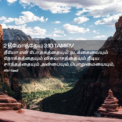 Picture 02 - 2 தீமோத்தேயு 3:10 TAMIRV - நீயோ என் - Bible Verse Picture