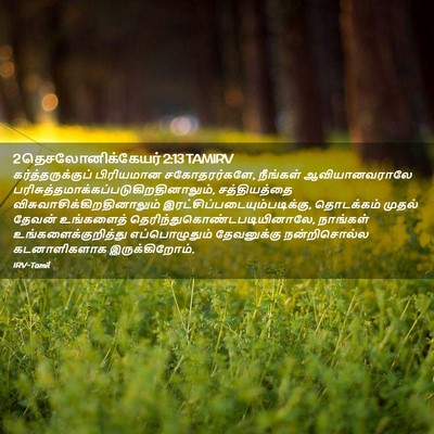 Picture 02 - 2 தெசலோனிக்கேயர் 2:13 TAMIRV - கர்த்தருக்குப் - Bible Verse Picture