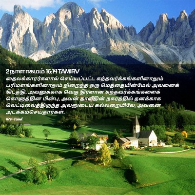 Picture 02 - 2 நாளாகமம் 16:14 TAMIRV - தைலக்காரர்களால் - Bible Verse Picture