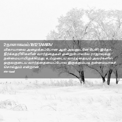 Picture 02 - 2 நாளாகமம் 18:12 TAMIRV - மிகாயாவை - Bible Verse Picture