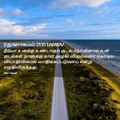 Picture 02 - 2 நாளாகமம் 21:15 TAMIRV - நீயோ உனக்கு - Bible Verse Picture