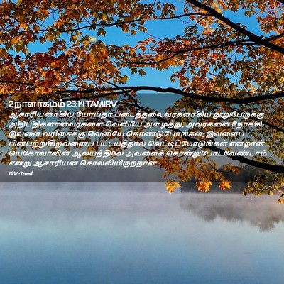 Picture 02 - 2 நாளாகமம் 23:14 TAMIRV - ஆசாரியனாகிய - Bible Verse Picture