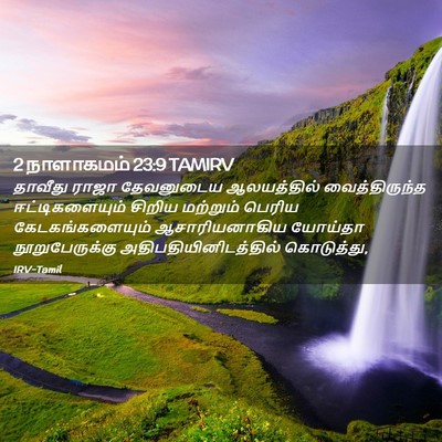 Picture 02 - 2 நாளாகமம் 23:9 TAMIRV - தாவீது ராஜா - Bible Verse Picture