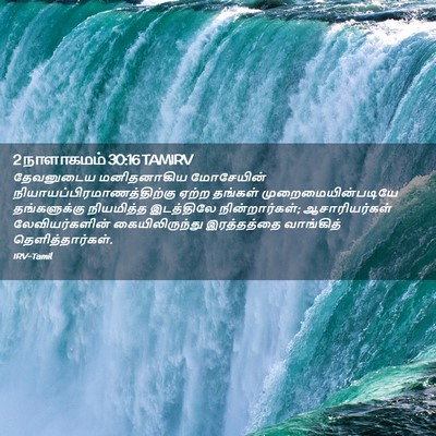 Picture 02 - 2 நாளாகமம் 30:16 TAMIRV - தேவனுடைய - Bible Verse Picture