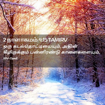 Picture 02 - 2 நாளாகமம் 4:15 TAMIRV - ஒரு - Bible Verse Picture