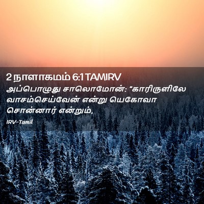 Picture 02 - 2 நாளாகமம் 6:1 TAMIRV - அப்பொழுது - Bible Verse Picture