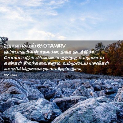 Picture 02 - 2 நாளாகமம் 6:40 TAMIRV - இப்போதும் என் - Bible Verse Picture