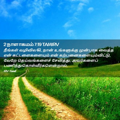 Picture 02 - 2 நாளாகமம் 7:19 TAMIRV - நீங்கள் வழிவிலகி, - Bible Verse Picture
