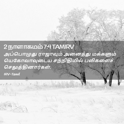 Picture 02 - 2 நாளாகமம் 7:4 TAMIRV - அப்பொழுது - Bible Verse Picture