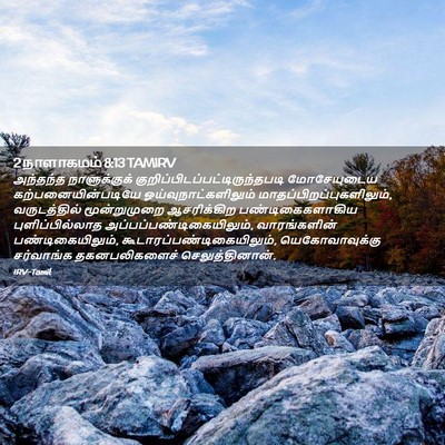 Picture 02 - 2 நாளாகமம் 8:13 TAMIRV - அந்தந்த - Bible Verse Picture