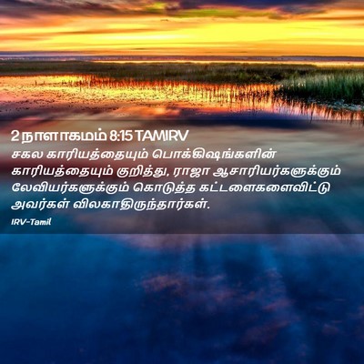 Picture 02 - 2 நாளாகமம் 8:15 TAMIRV - சகல காரியத்தையும் - Bible Verse Picture